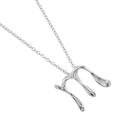 TIFFANY&Co.】ティファニー レターm イニシャルm ネックレス