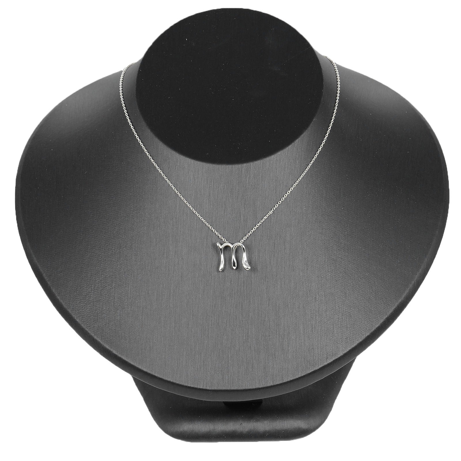 ☆TIFFANY&Co. ティファニー／ イニシャル レター M ネックレス☆ TIFFANY&Co.】ティファニー レターm イニシャルm ネックレス
