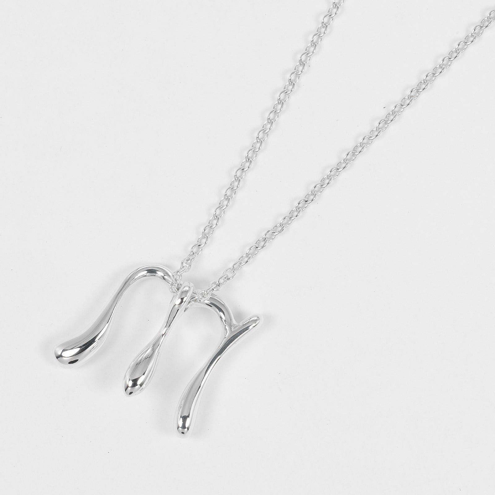 TIFFANY&Co.】ティファニー レターm イニシャルm ネックレス