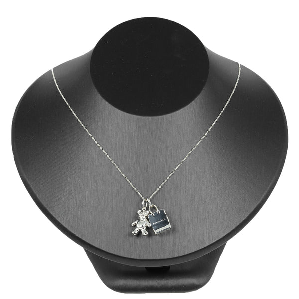 [티파니앤코]TIFFANY&Co. 테디베어 쇼핑백 목걸이