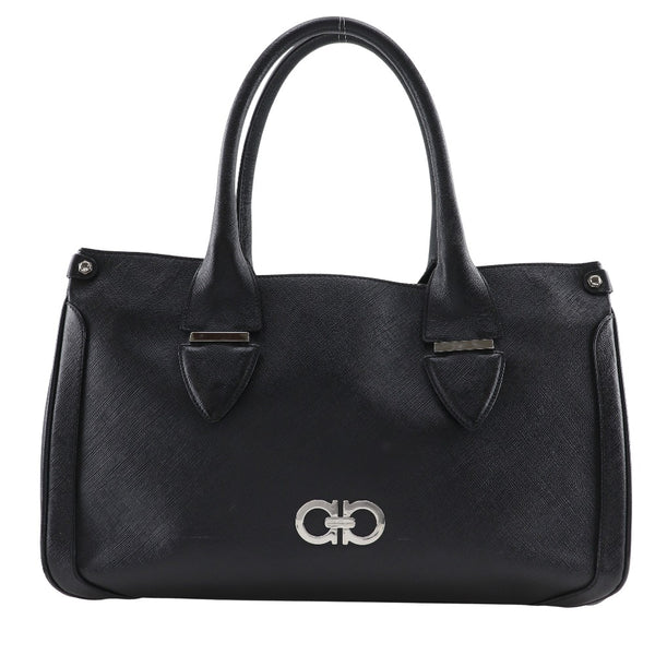 【Salvatore Ferragamo】サルヴァトーレフェラガモ ガンチーニ サフィアーノ調 ハンドバッグ
 DY-21 7814