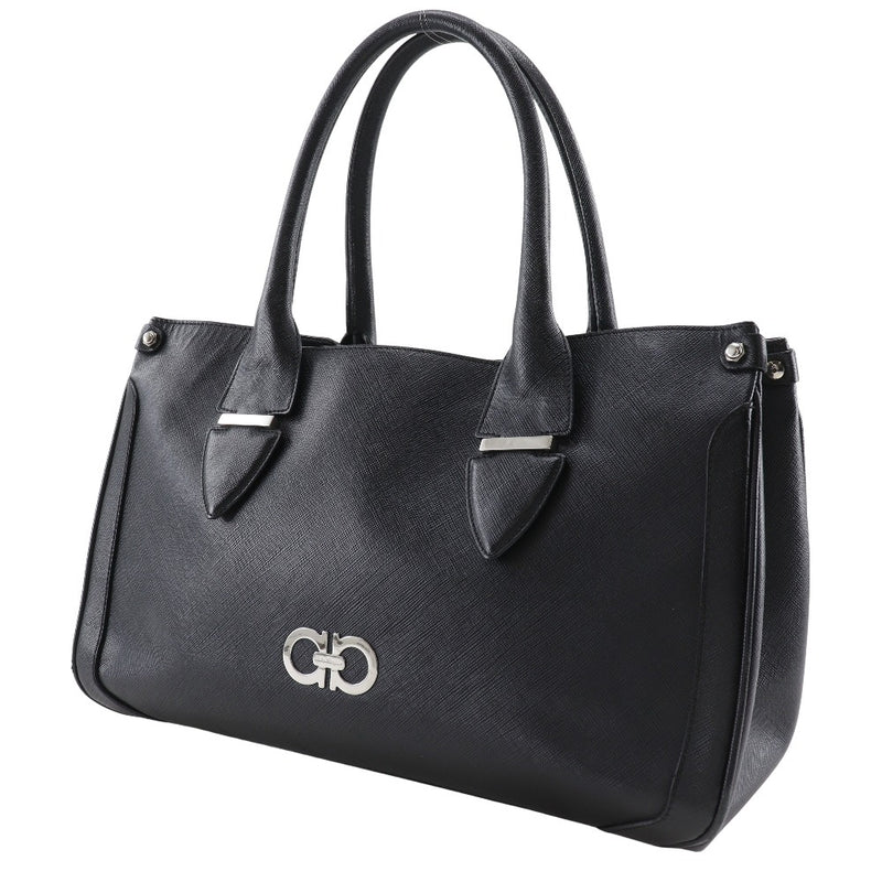 【Salvatore Ferragamo】サルヴァトーレフェラガモ ガンチーニ サフィアーノ調 ハンドバッグ
 DY-21 7814