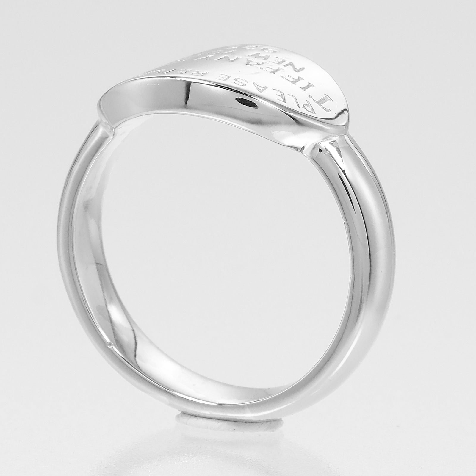 TIFFANY&Co.】ティファニー リターントゥ オーバル リング・指輪 18号