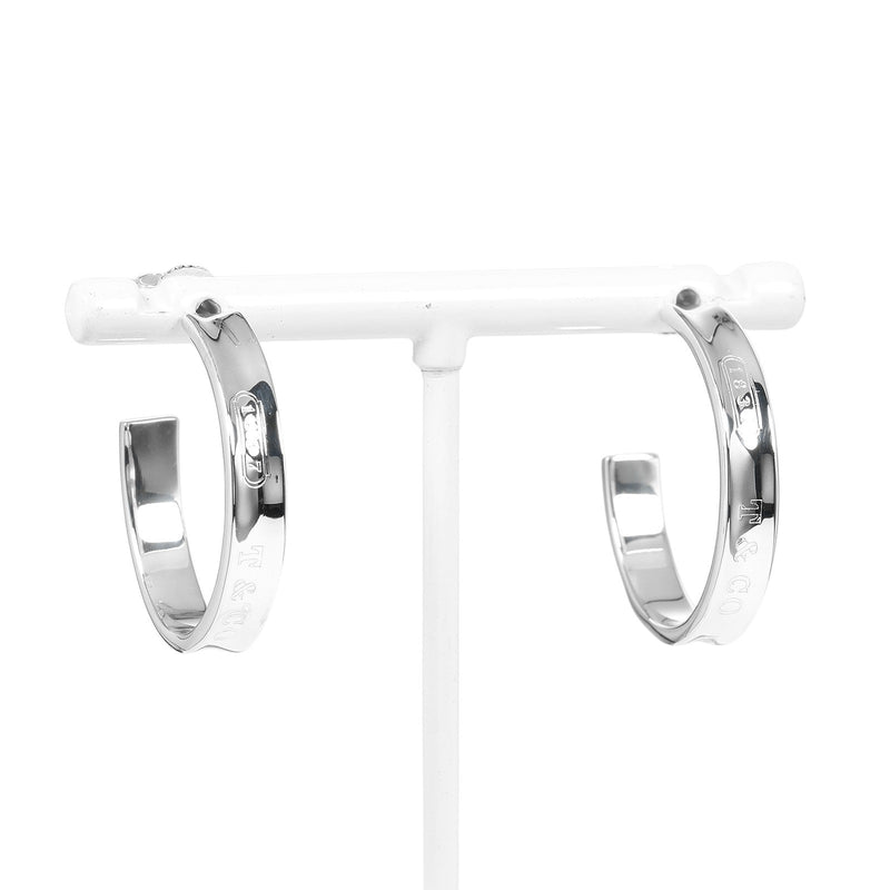 [TIFFANY y compañía]TIFFANY&Co. aretes de aro estrechos 1837