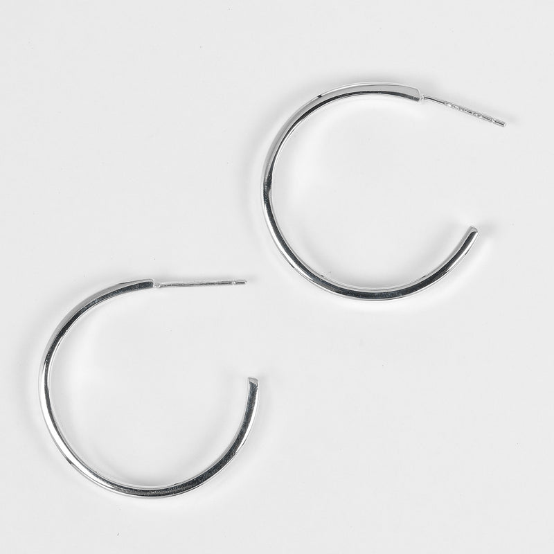 [TIFFANY y compañía]TIFFANY&Co. aretes de aro estrechos 1837