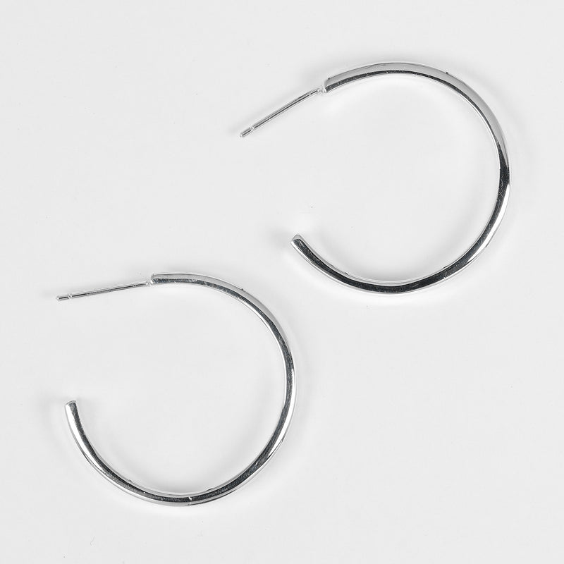 [TIFFANY y compañía]TIFFANY&Co. aretes de aro estrechos 1837