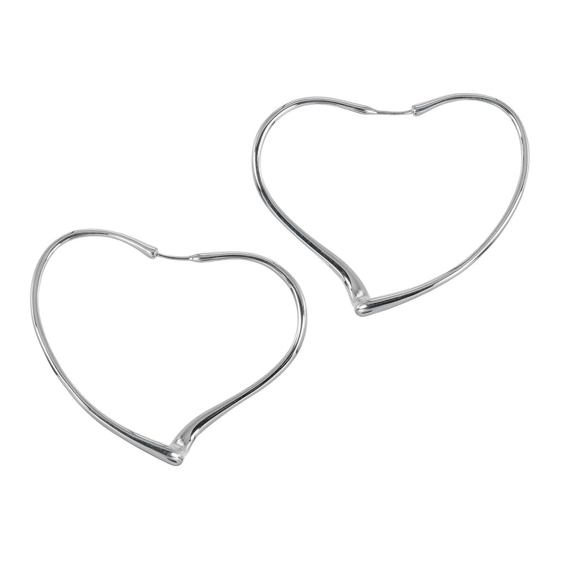 [TIFFANY&Co.]TIFFANY&Co. open heart hoop earrings