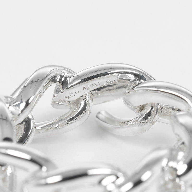 [TIFFANY y compañía]TIFFANY&Co. Anillo Forgelink de alto pulido 
 No 10