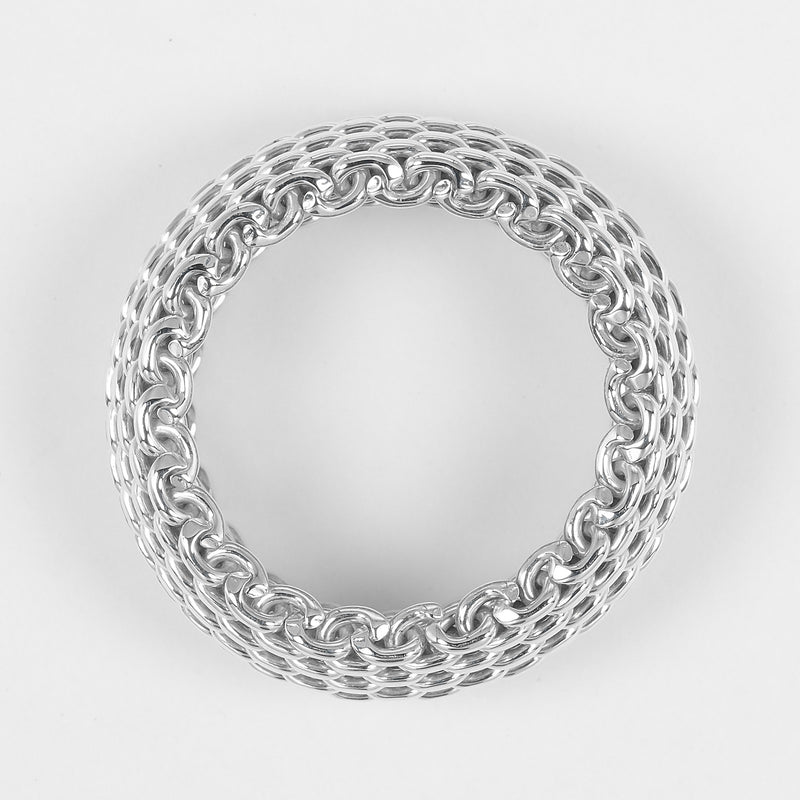 【TIFFANY&Co.】ティファニー サマセット メッシュ リング・指輪
 13.5号