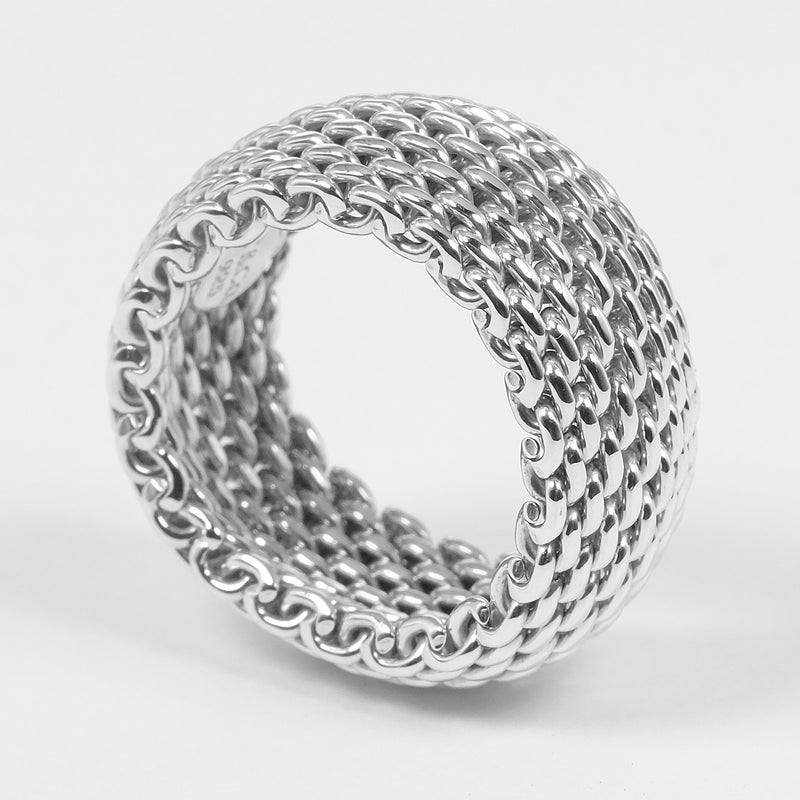 【TIFFANY&Co.】ティファニー サマセット メッシュ リング・指輪
 13.5号