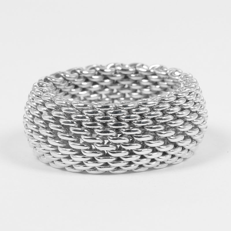 【TIFFANY&Co.】ティファニー サマセット メッシュ リング・指輪
 13.5号