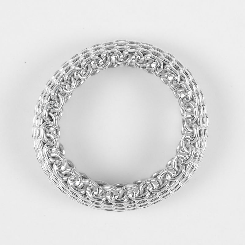 【TIFFANY&Co.】ティファニー サマセット メッシュ リング・指輪
 13.5号