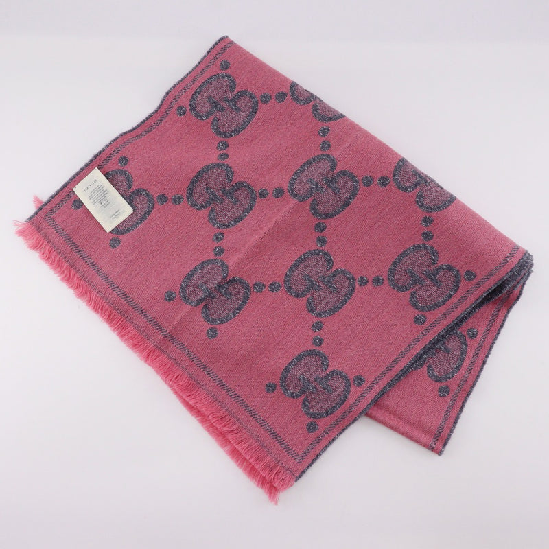 【GUCCI】グッチ GG ウールラメ ジャガード マフラー
 598993