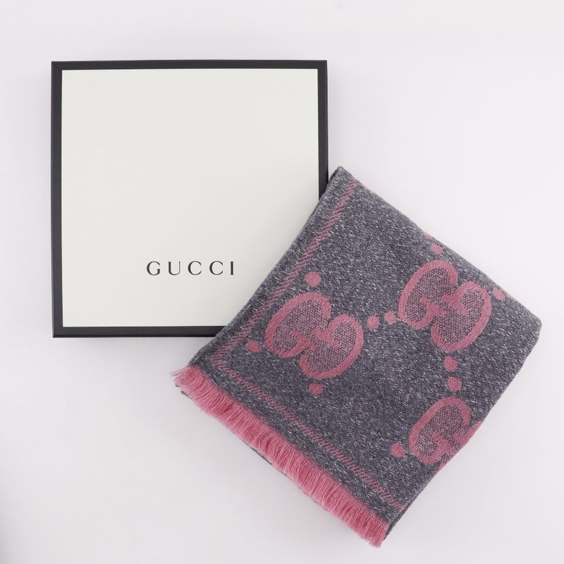【GUCCI】グッチ GG ウールラメ ジャガード マフラー
 598993