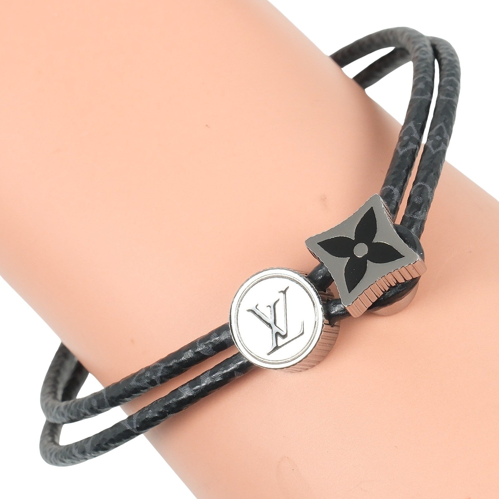 ◇ルイヴィトン◇ M8111 キャッチイット ブレスレット モノグラム ブラック LOUIS VUITTON】ルイ・ヴィトン ブラスレ キャッチ イット