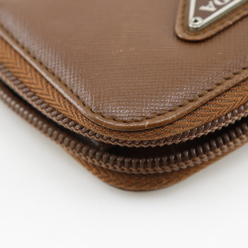 [PRADA] Porte-monnaie avec logo triangulaire Prada