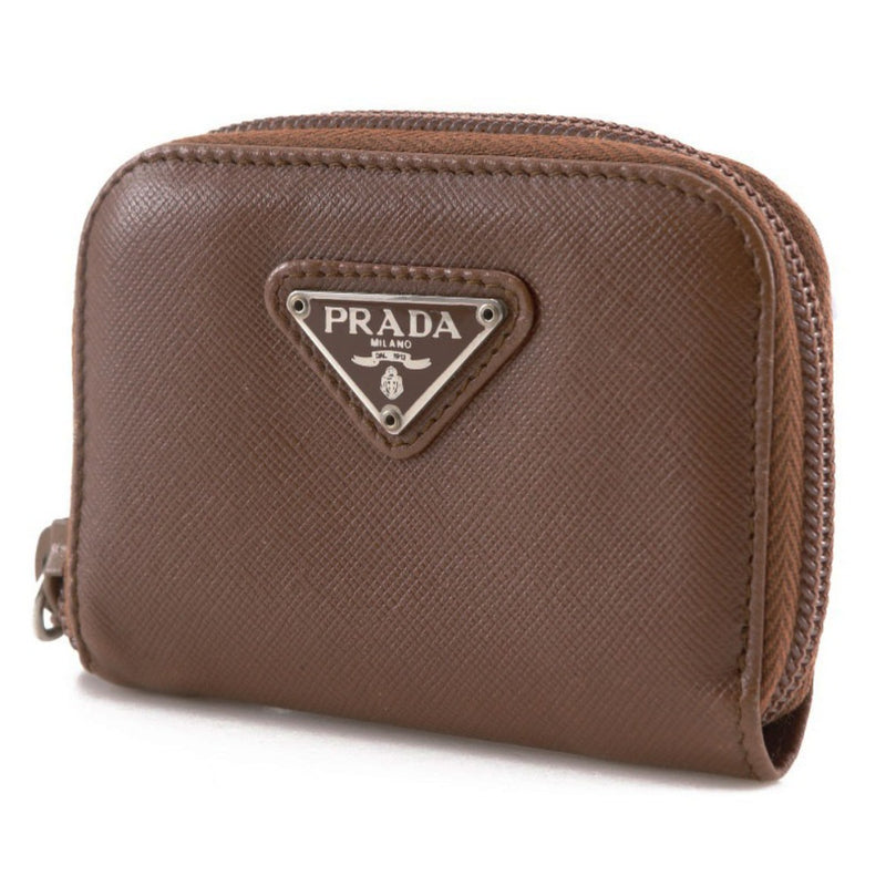 [PRADA] Porte-monnaie avec logo triangulaire Prada