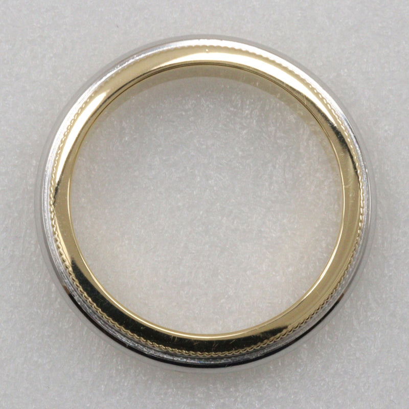 [Tiffany & co.]TIFFANY&Co.
 Milgrain No. 9 Ring
 PT950 Platinum x18KYellow Gold Approximately 5.4g Milgrain Ladies A Rank