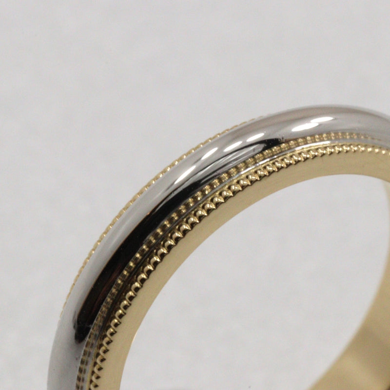 [Tiffany & co.]TIFFANY&Co.
 Milgrain No. 9 Ring
 PT950 Platinum x18KYellow Gold Approximately 5.4g Milgrain Ladies A Rank