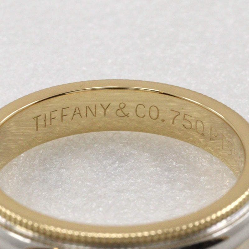 [Tiffany & co.]TIFFANY&Co.
 Milgrain No. 9 Ring
 PT950 Platinum x18KYellow Gold Approximately 5.4g Milgrain Ladies A Rank