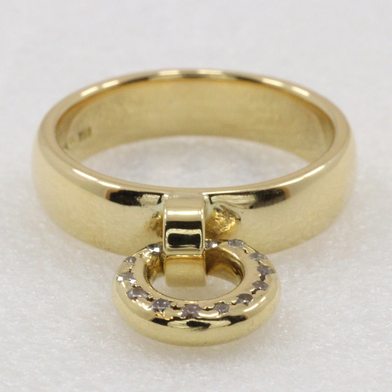 [Tiffany & co.]TIFFANY&Co.
 Donock No. 10 Ring
 18KYellow Gold x Diamond about 6.8g Door Knock Ladies A-Rank