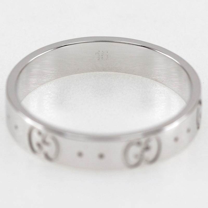 [GUCCI] Gucci 
 Icon No. 14.5 Ring
 18KWhite Gold Approximately 3.6g ICON Ladies A-Rank