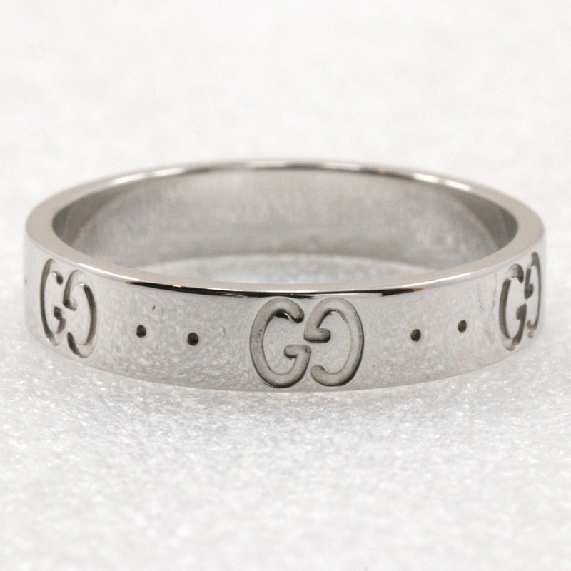 [GUCCI] Gucci 
 Icon No. 14.5 Ring
 18KWhite Gold Approximately 3.6g ICON Ladies A-Rank