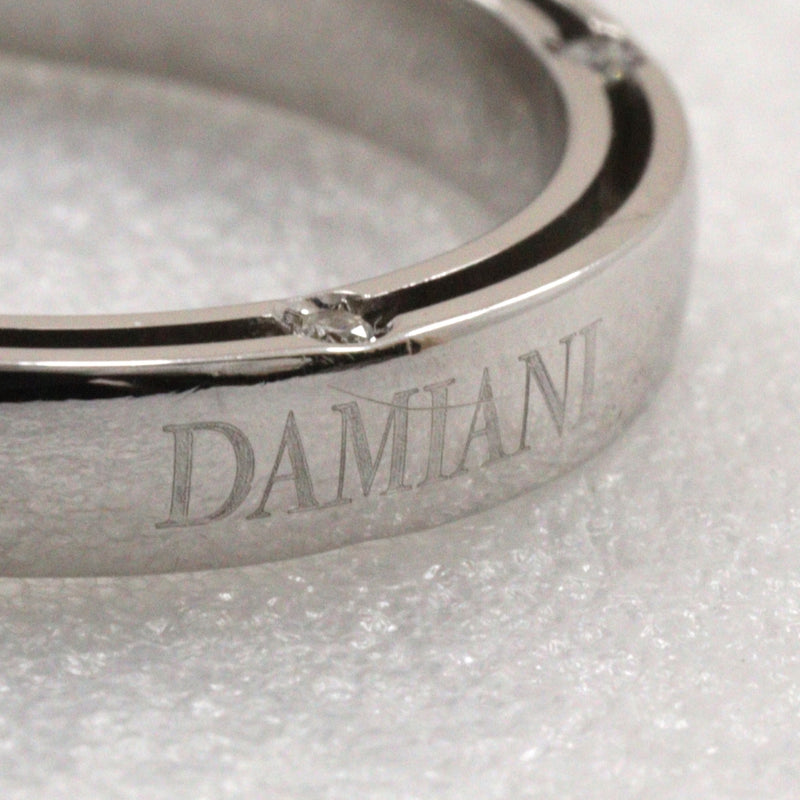 [Damiani] Damiani 
 D side 13.5 Ring
 18KWhite Gold x Diamond about 4.5g D Side Ladies A-Rank