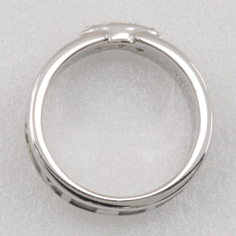 [Tiffany & co.]TIFFANY&Co.
 Atlassing No. 10.5 Ring
 3P diamond 18KWhite Gold x Diamond about 6.6g Atlas Ring Ladies A-Rank