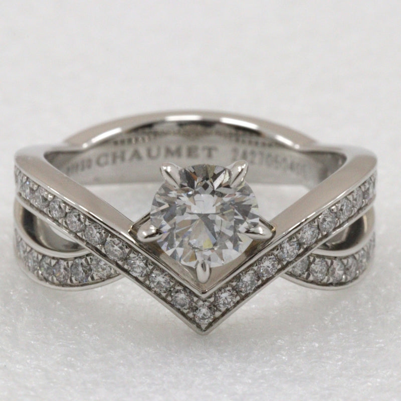 [CHAUMET] Shome 
 Josephine No. 7 Ring
 Amur Deglet PT950 Platinum x Diamond about 6.3g Josephine Ladies A Rank