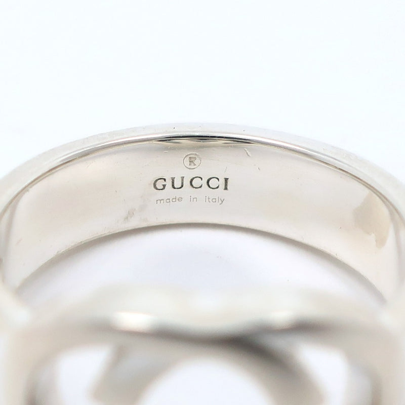 【GUCCI】グッチ
 ブリットリング 8.5号 リング・指輪
 インターロッキングG シルバー925 約4.5g brit ring レディース