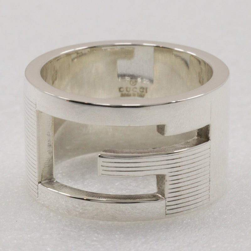 [GUCCI] Gucci 
 Branded G Wide Ring No. 12 Ring
 Silver 925 about 10.8g Branded G Wide Ring Ladies A Rank