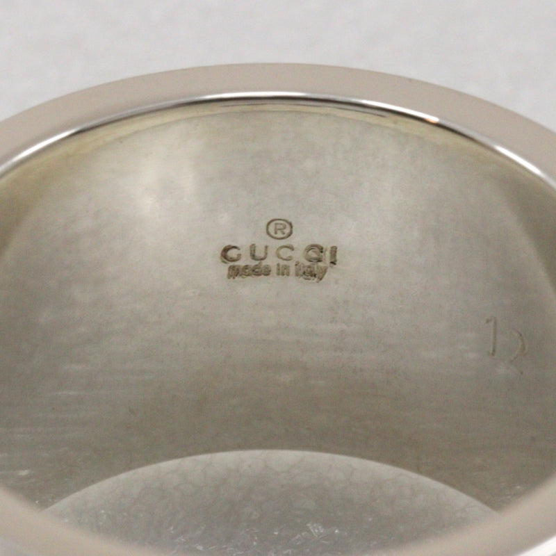 [GUCCI] Gucci 
 Branded G Wide Ring No. 12 Ring
 Silver 925 about 10.8g Branded G Wide Ring Ladies A Rank