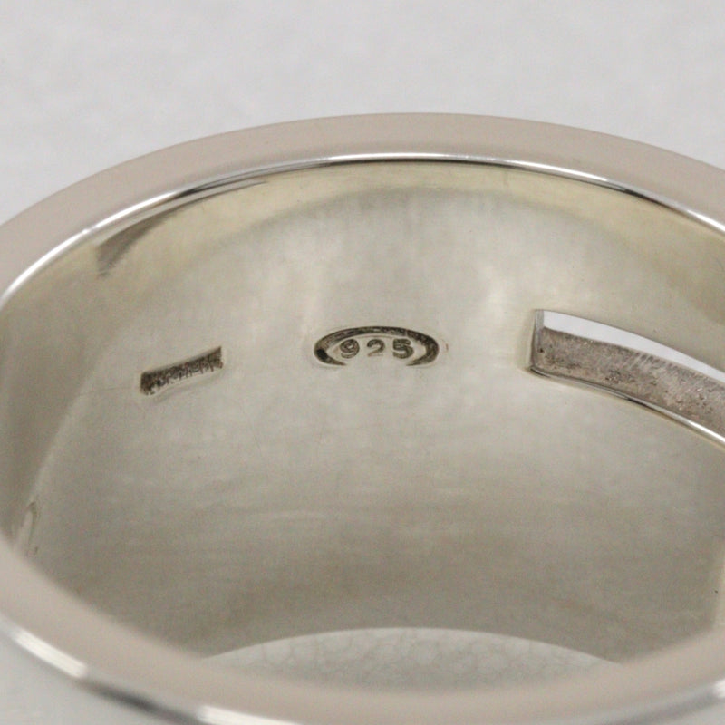 [GUCCI] Gucci 
 Branded G Wide Ring No. 12 Ring
 Silver 925 about 10.8g Branded G Wide Ring Ladies A Rank