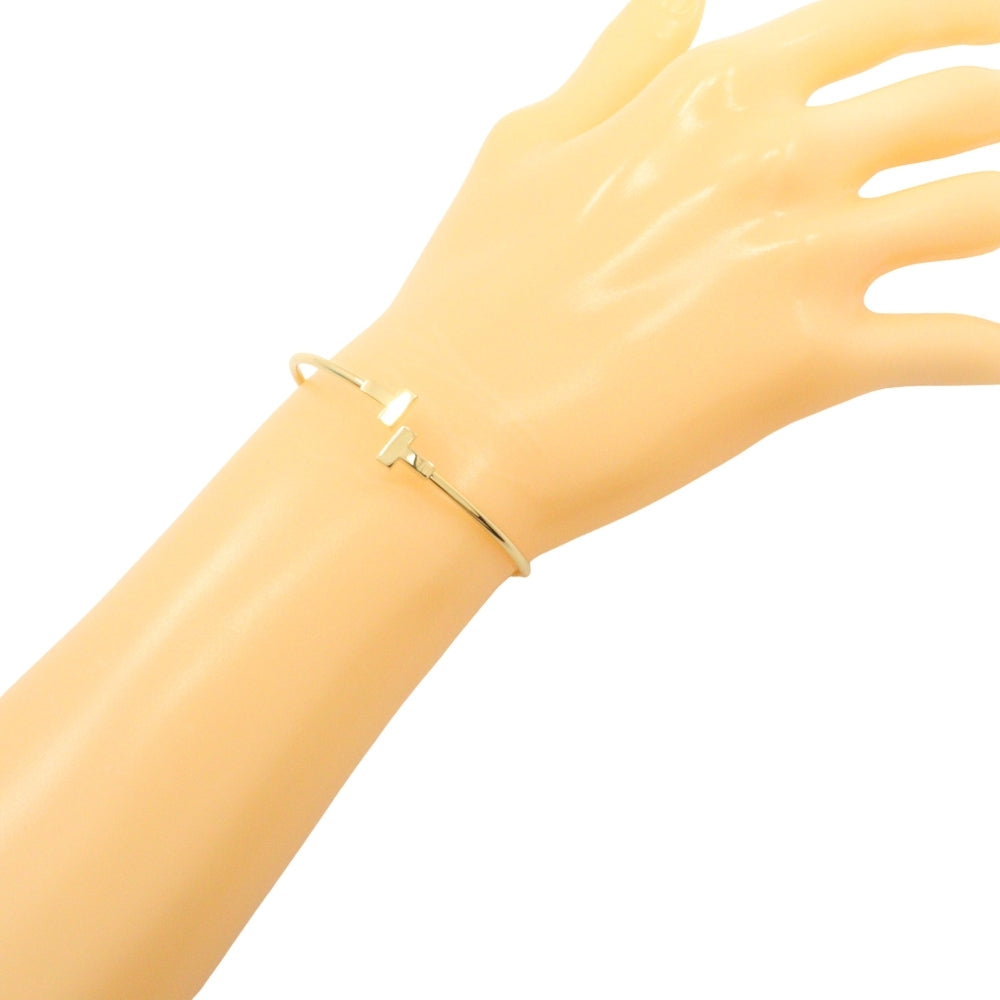 TIFFANY&Co.】ティファニー Tワイヤー バングル K18イエローゴールド