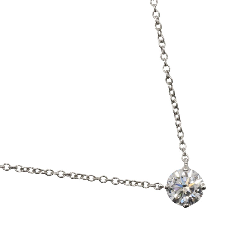 【HARRY WINSTON】ハリーウィンストン
 ラウンドソリティア ネックレス
 Pt950プラチナ×ダイヤモンド 約2.5g Round Solitaire レディースAランク