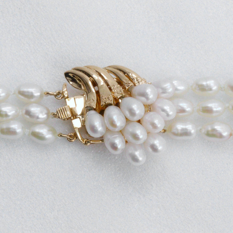 [TASAKI] TASAKI 3가닥 진주 목걸이