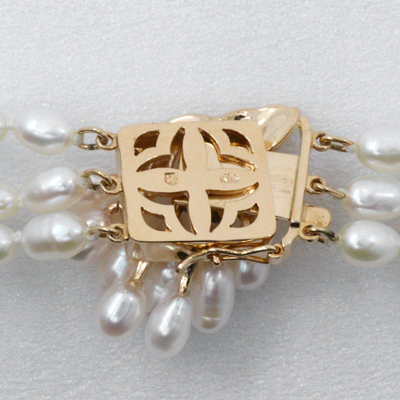 [TASAKI] TASAKI 3가닥 진주 목걸이