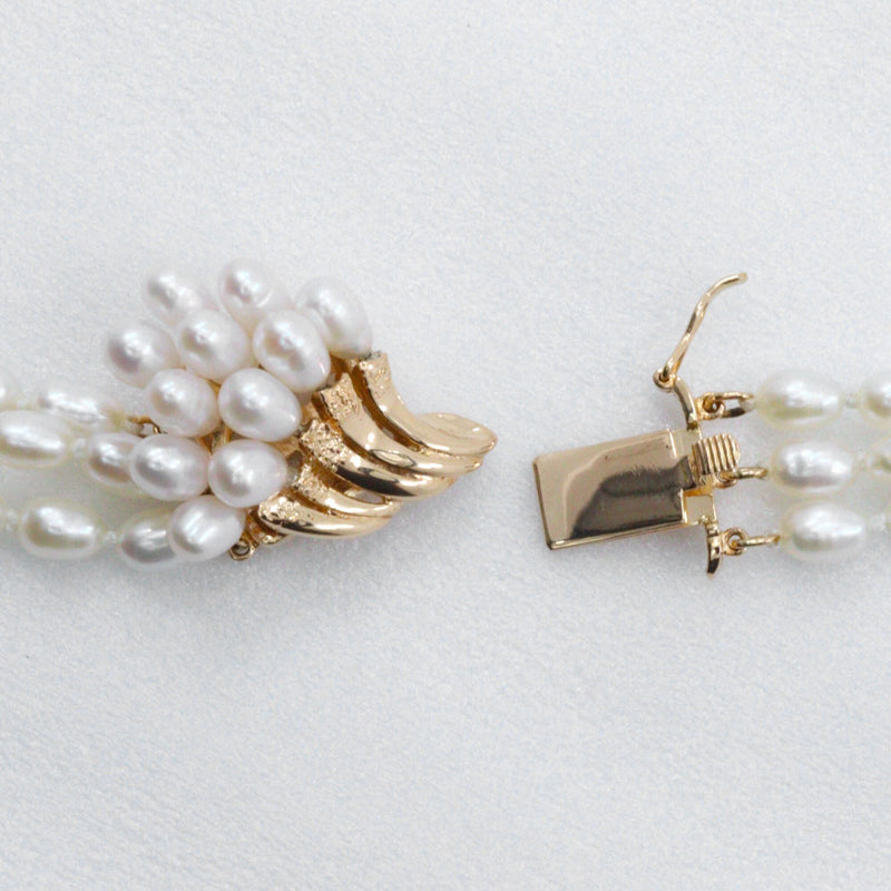 [TASAKI] TASAKI 3가닥 진주 목걸이