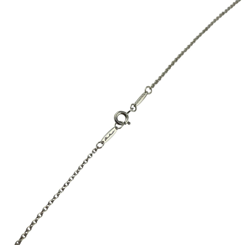 [티파니앤코]TIFFANY&Co.
 오픈 하트 미디엄 네크리스 
 엘사 퍼레티 실버 925 10.4g 오픈하트 미디엄 여성용 A급