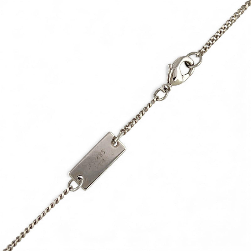 [루이비통]LOUIS VUITTON
 모노그램 링 목걸이 
 M62485 실버 DI0138 스탬프 약. 16.5g 모노그램 반지 남여공용