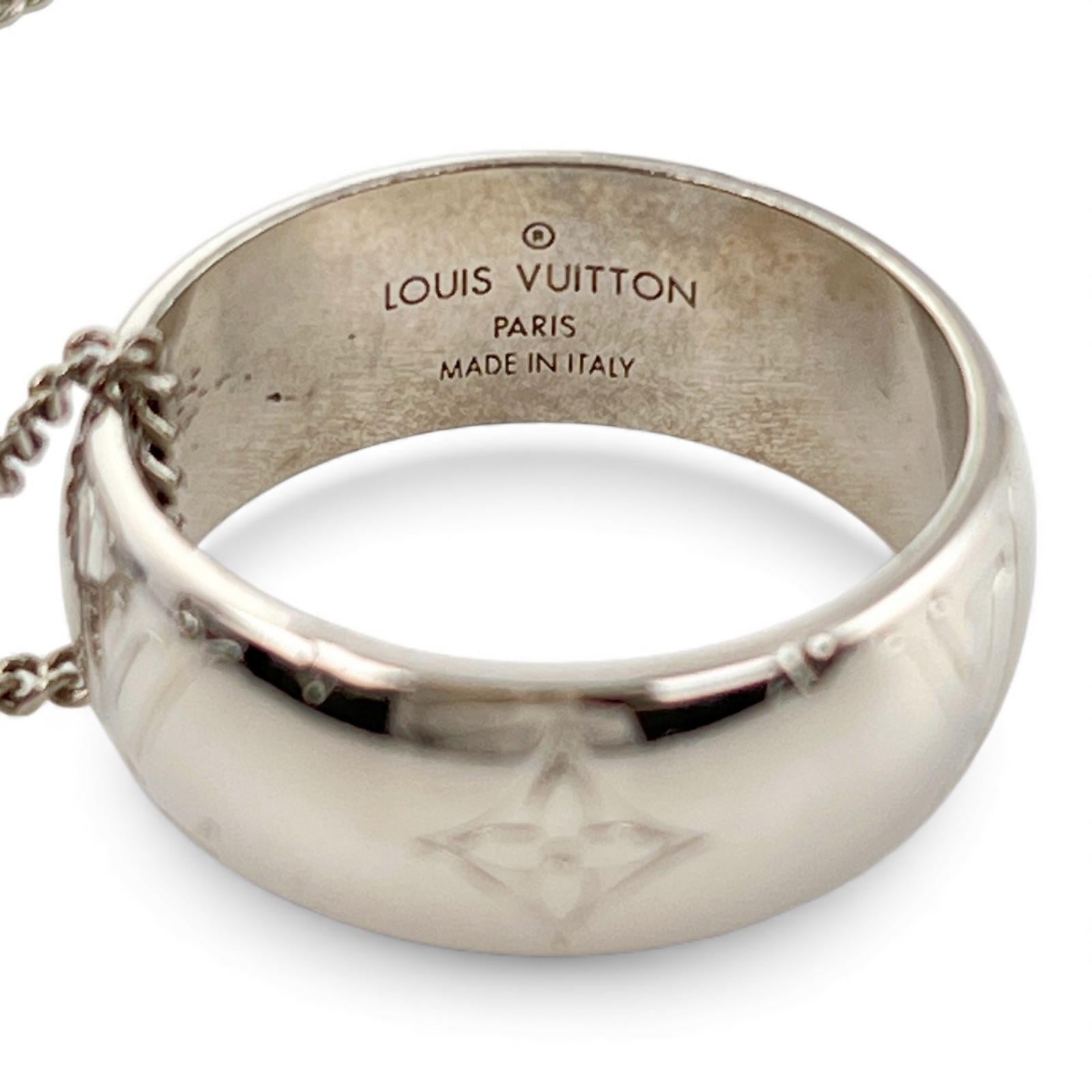 LOUIS VUITTON】ルイ・ヴィトン モノグラム リング ネックレス M62485