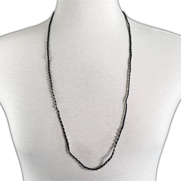 [GUCCI] Gucci 
 collar de caballo 
 Plata 925 Negro Aprox. 8,0 g Horsebit unisex rango A