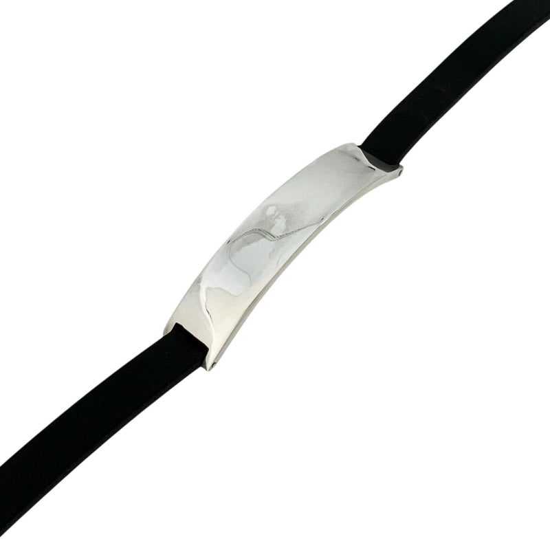 [구찌] 구찌 
 초커 
 실버 925 x 러버 블랙 25.7g 여성용