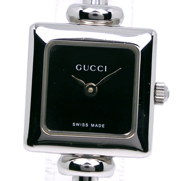 [GUCCI] 
 watch 
 1900L Stainless Steel Quartz Analog display black dial for women