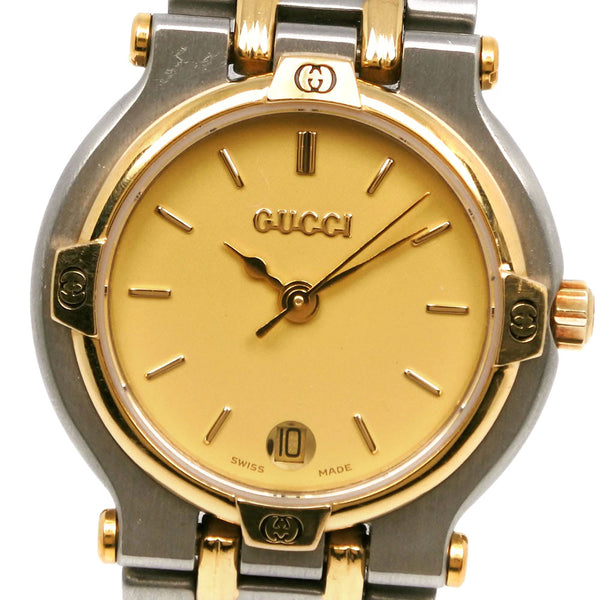 [GUCCI] 
 watch 
 9000L Stainless Steel Quartz Analog display Gold dial for women