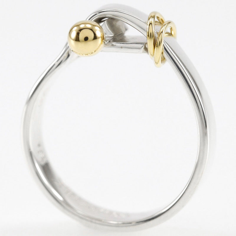 [Tiffany & co.]TIFFANY&Co.
 Hook & i 15th Ring
 Silver 925 ×18KYellow Gold Approximately 4.5g HOOK & EYE Ladies A Rank