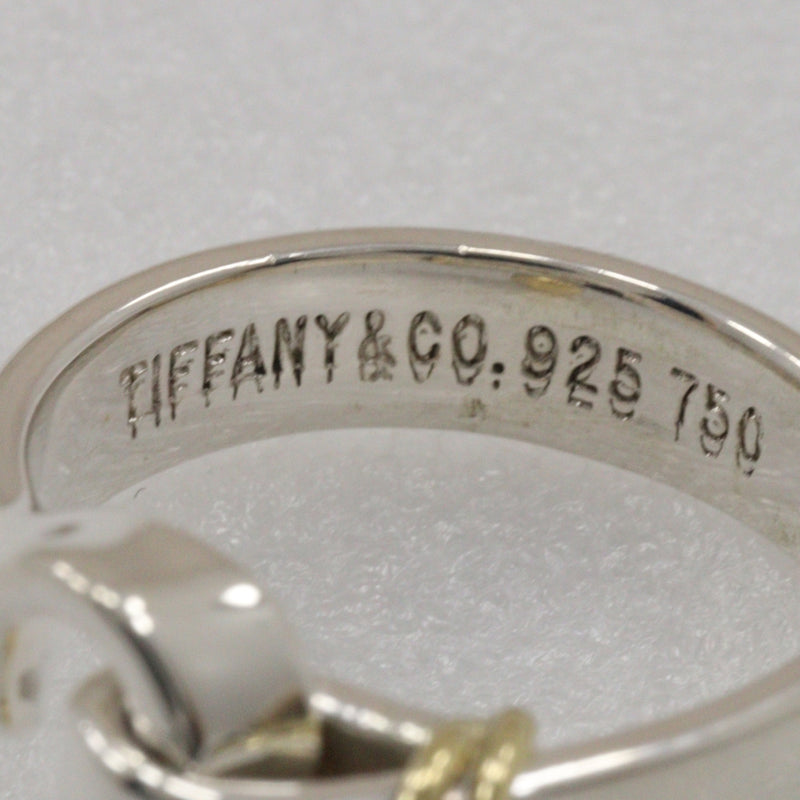 [Tiffany & CO.] Tiffany Hook & Eye 7 Ring / Ring Silver 925 × K18 Yellow Gol