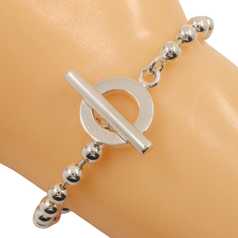 [GUCCI] Gucci Toguru Bracelet Ball Chain Silver 925 Environ 14,8 g bascule Unisexe A-Rank