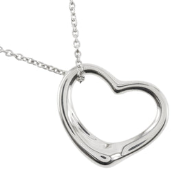 [Tiffany & co.]TIFFANY&Co.
 Open heart Necklace
 Elsa Peletti Silver 925 Approximately 5.0g Open Heart Ladies A-Rank